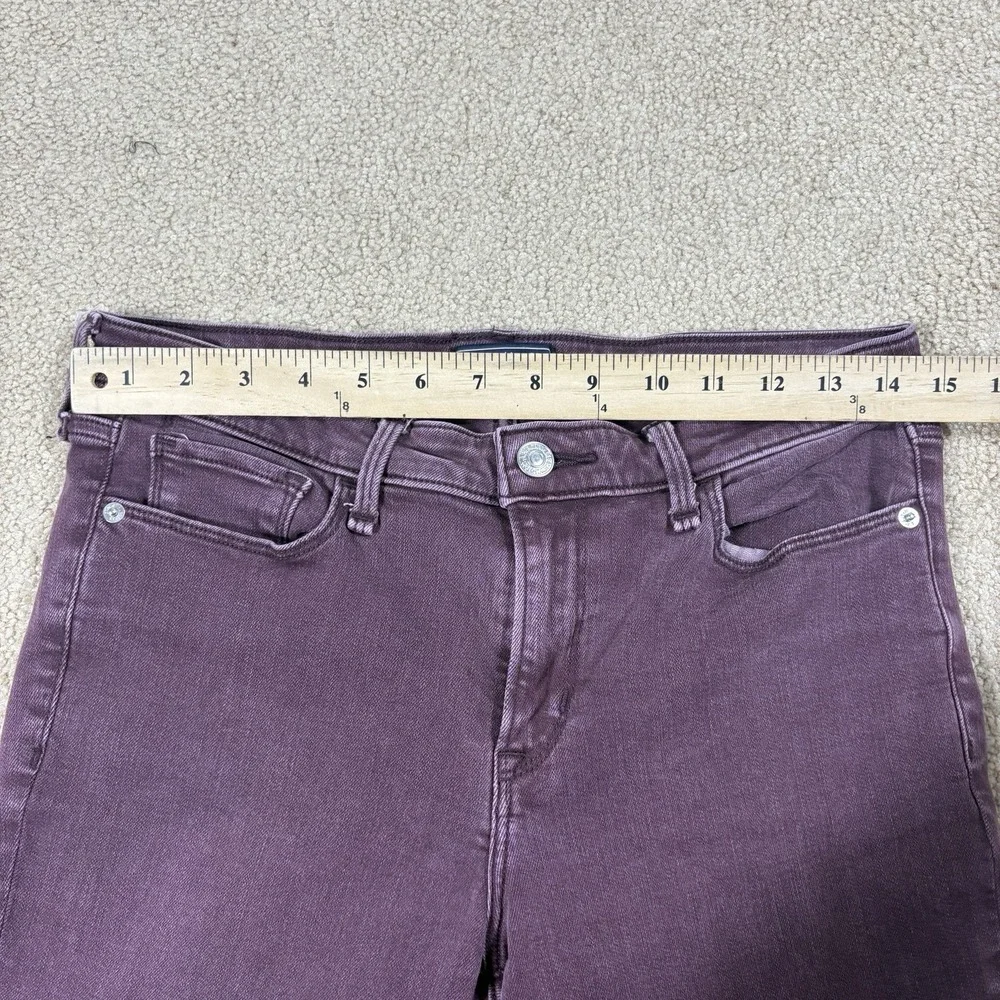 Abercrombie Fitch Harper Super Skinny Jeans Womens 28 6r Purple Mid Rise Stretch